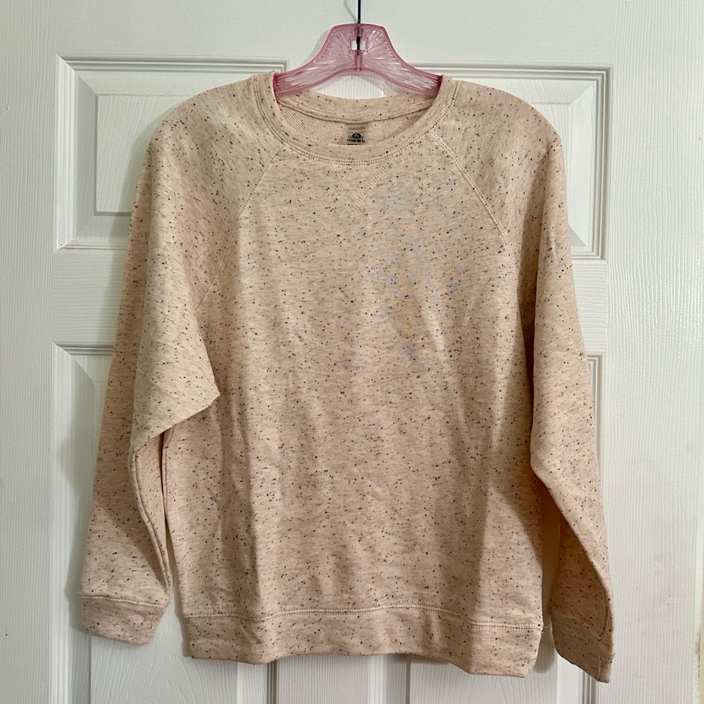 mono b oatmeal sweatshirt size small